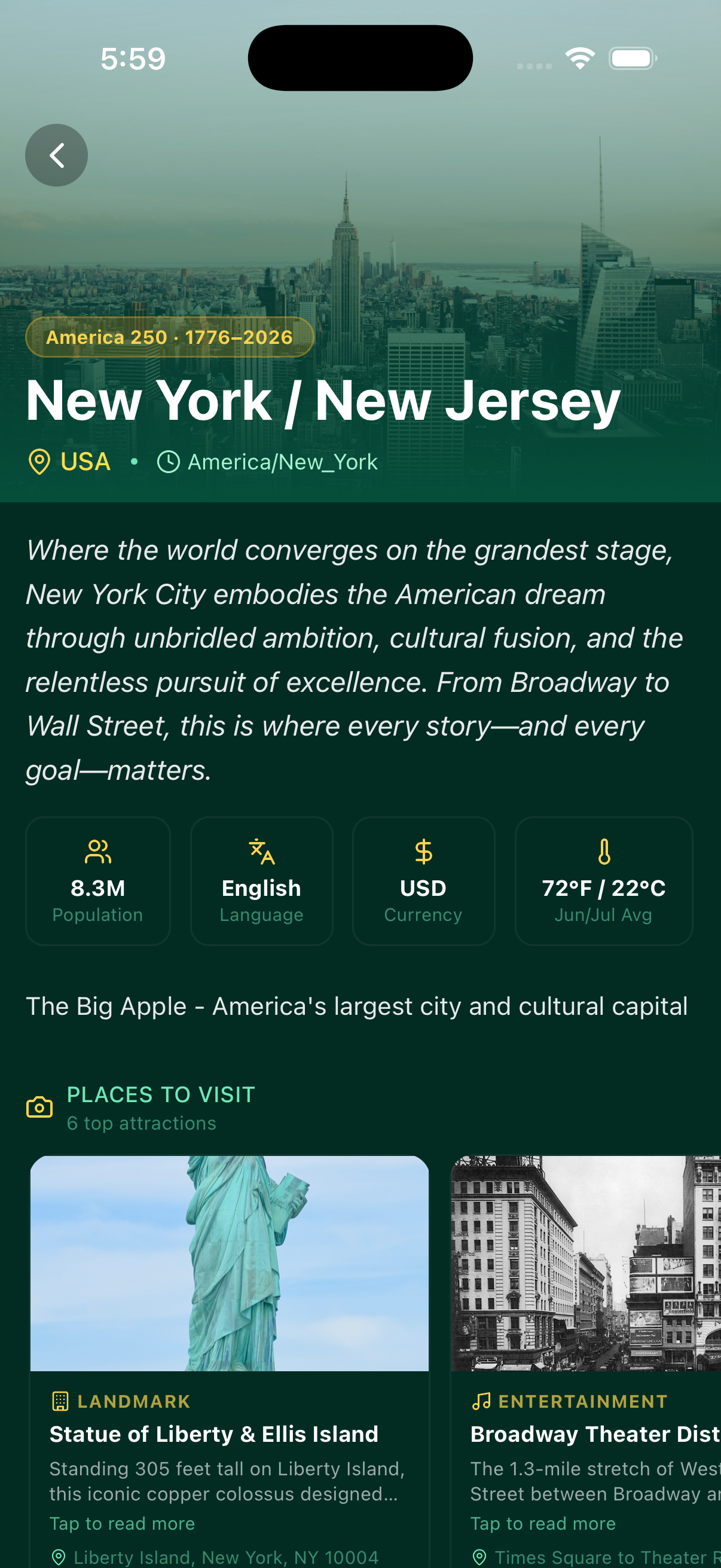 New York / New Jersey host city