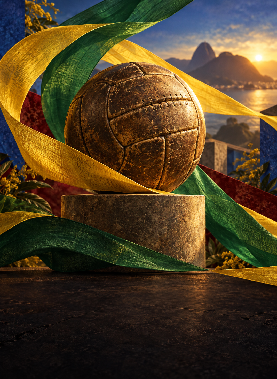 Brazilian soccer culture — conceptual illustration